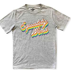 MAD ENGINE | Equality Wins Gay Pride Rainbow T-Shirt XS